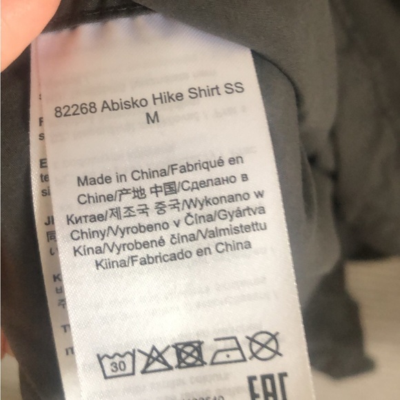 Fjallraven Abisko Hike Shirt Short Sleeve Mens XL Regular Fit Gray - Picture 6 of 6